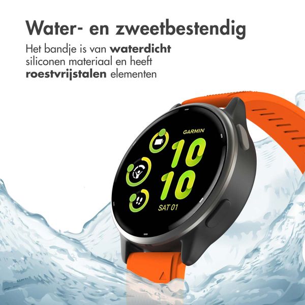 imoshion QuickFit® Siliconen bandje - 22 mm Garmin Watch aansluiting - Oranje