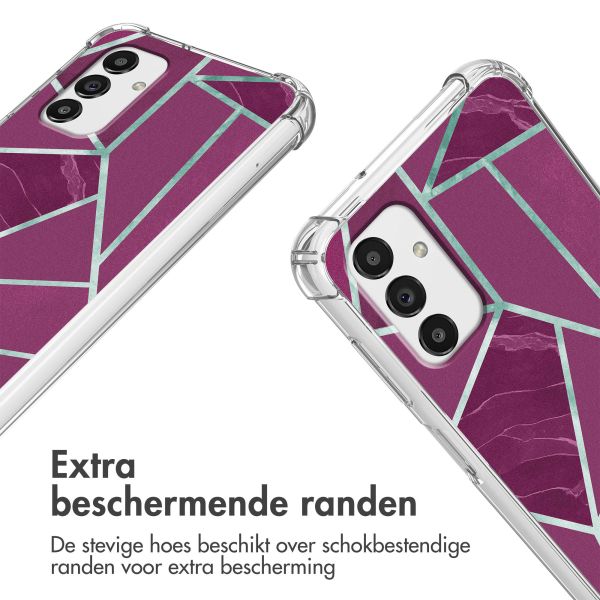 imoshion Design hoesje met koord Samsung Galaxy A13 (5G) - Bordeaux Graphic