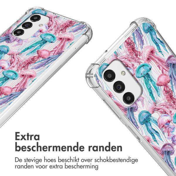 imoshion Design hoesje met koord Samsung Galaxy A13 (5G) - Jellyfish Watercolor