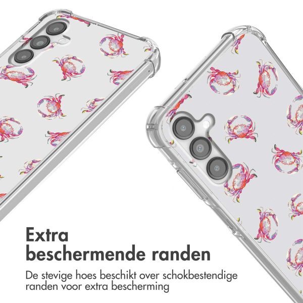 imoshion Design hoesje met koord Samsung Galaxy A14 (5G/4G) - Crab Watercolor