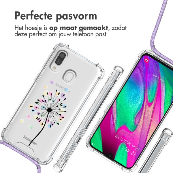 imoshion Design hoesje met koord Samsung Galaxy A40 - Sandstone Dandelion