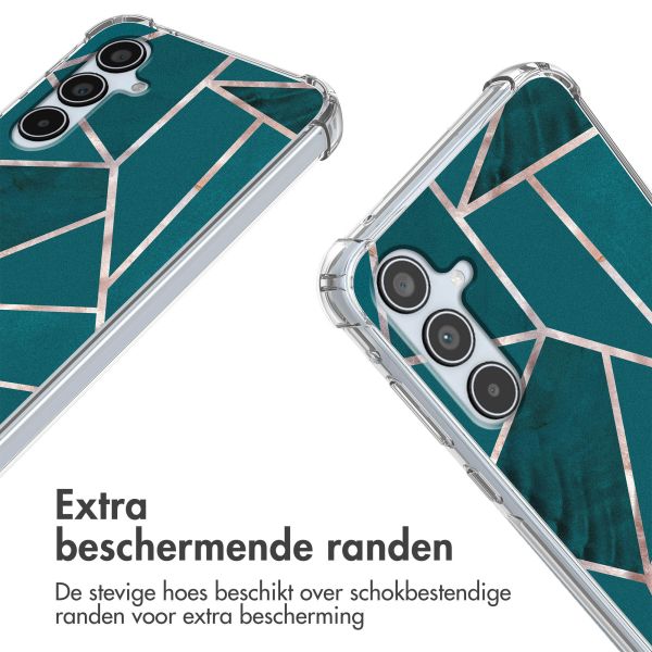 imoshion Design hoesje met koord Samsung Galaxy A35 - Petrol Green Graphic