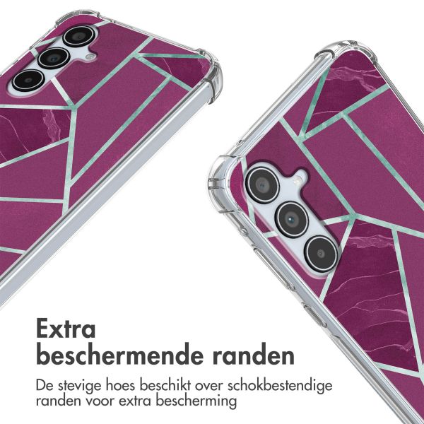 imoshion Design hoesje met koord Samsung Galaxy A35 - Bordeaux Graphic