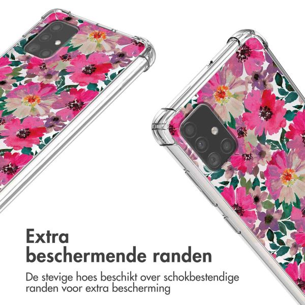 iMoshion Design hoesje met koord Samsung Galaxy A51 - Flower Water
