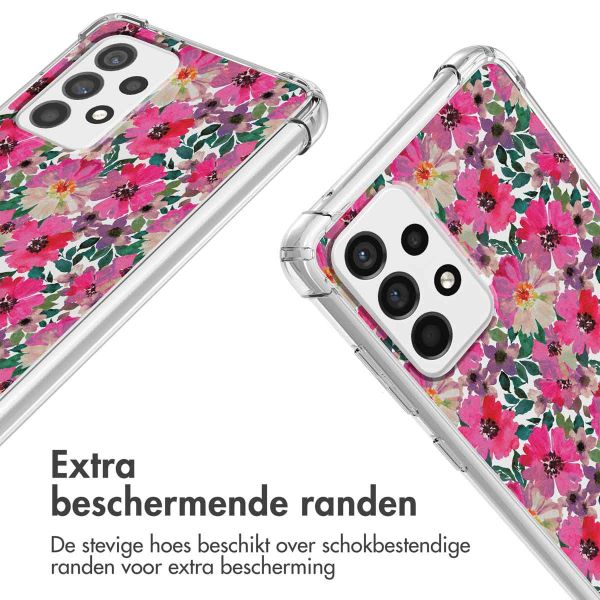 imoshion Design hoesje met koord Samsung Galaxy A52(s) (5G/4G) - Flower Water