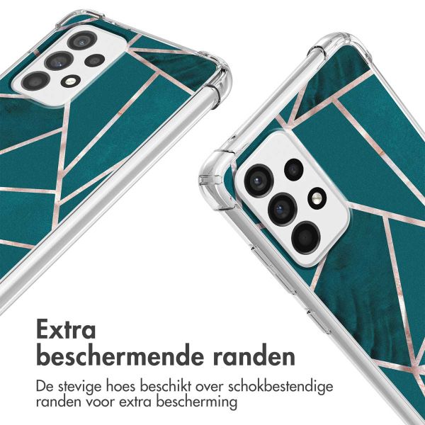 imoshion Design hoesje met koord Samsung Galaxy A53 - Petrol Green Graphic