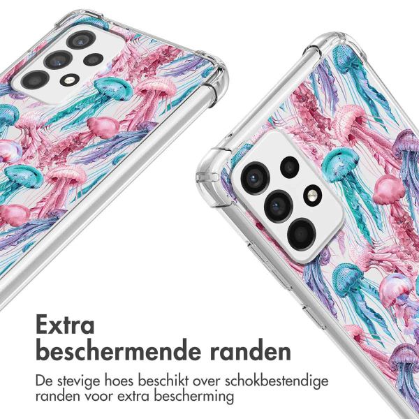 imoshion Design hoesje met koord Samsung Galaxy A53 - Jellyfish Watercolor