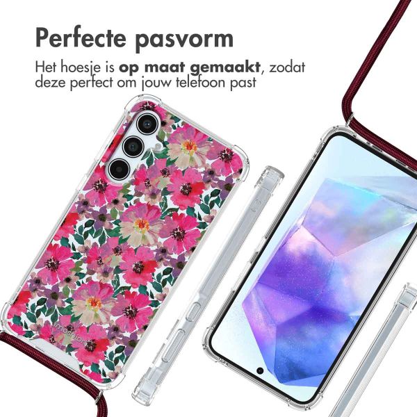 imoshion Design hoesje met koord Samsung Galaxy A55 - Flower Water