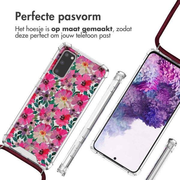 imoshion Design hoesje met koord Samsung Galaxy S20 - Flower Water