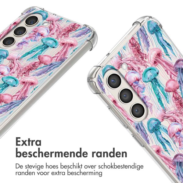 imoshion Design hoesje met koord Samsung Galaxy S23 - Jellyfish Watercolor