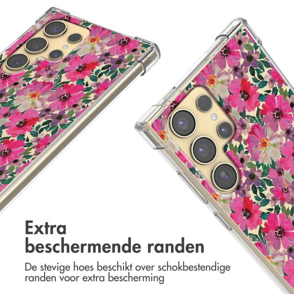 imoshion Design hoesje met koord Samsung Galaxy S24 Ultra - Flower Water