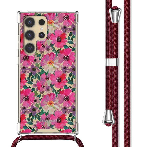 imoshion Design hoesje met koord Samsung Galaxy S24 Ultra - Flower Water