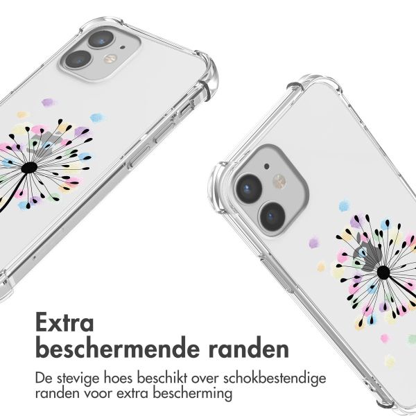 iMoshion Design hoesje met koord iPhone 12 Mini - Sandstone Dandelion