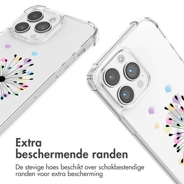 imoshion Design hoesje met koord iPhone 14 Pro - Sandstone Dandelion