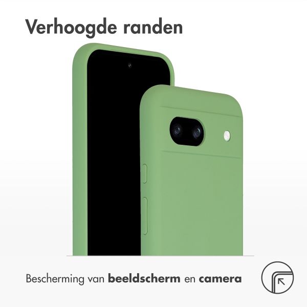 Accezz Liquid Silicone Backcover Google Pixel 8a - Groen