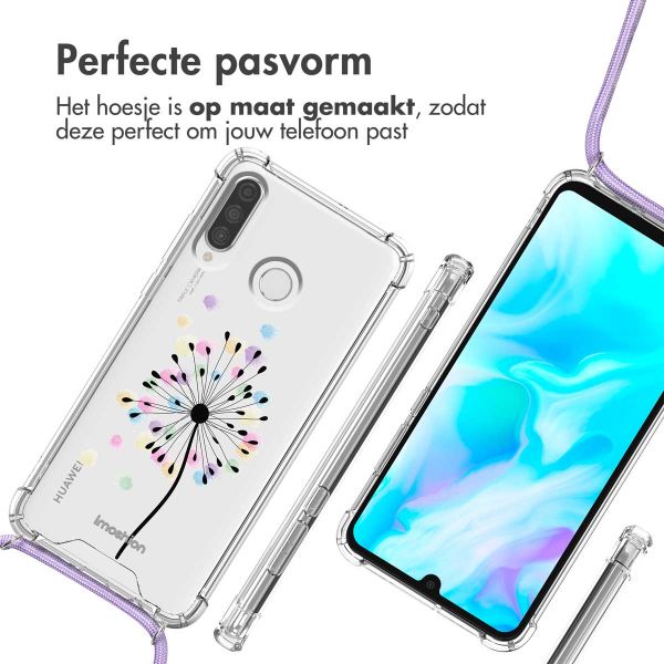 imoshion Design hoesje met koord Huawei P30 Lite - Sandstone Dandelion