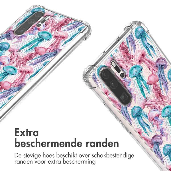 imoshion Design hoesje met koord Huawei P30 Pro - Jellyfish Watercolor