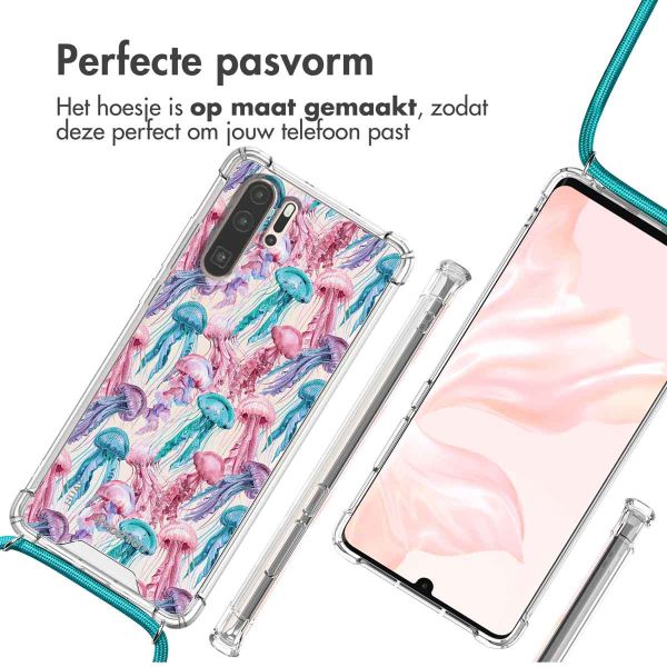 imoshion Design hoesje met koord Huawei P30 Pro - Jellyfish Watercolor