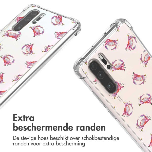 imoshion Design hoesje met koord Huawei P30 Pro - Crab Watercolor