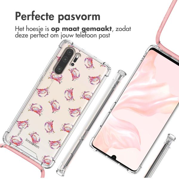 imoshion Design hoesje met koord Huawei P30 Pro - Crab Watercolor