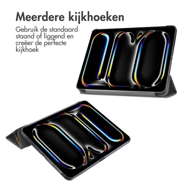 iMoshion Trifold Design Bookcase iPad Pro 11 (2024) M4 - Black Marble