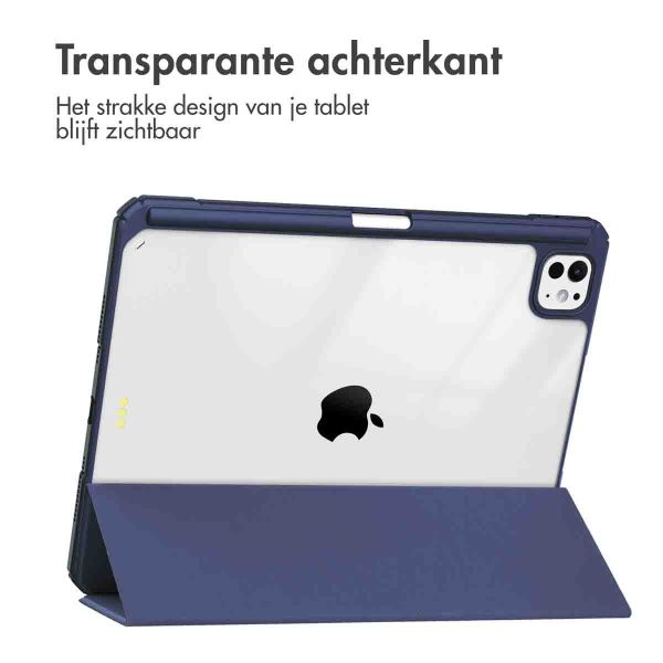 iMoshion Trifold Hardcase Bookcase iPad Pro 11 (2024) M4 - Donkerblauw