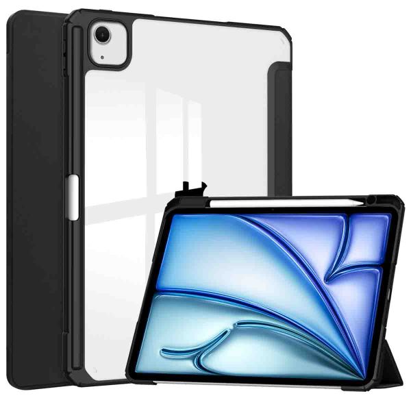iMoshion Trifold Hardcase Bookcase iPad Air 13 inch (2024) M2 - Zwart