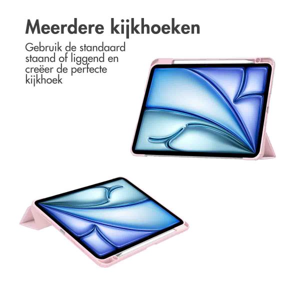 iMoshion Trifold Hardcase Bookcase iPad Air 13 inch (2024) M2 - Roze