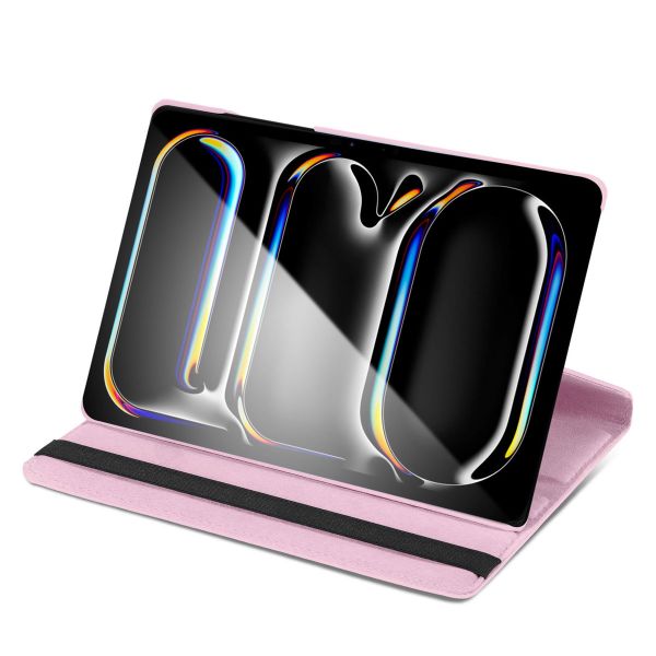 iMoshion 360° draaibare Bookcase iPad Pro 13 (2024) M4 - Roze