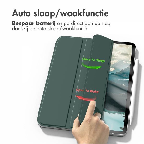 iMoshion Magnetic Bookcase iPad Pro 13 (2024) M4 - Donkergroen