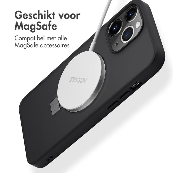 Accezz Ring Stand Backcover met MagSafe iPhone 13 Pro Max - Zwart