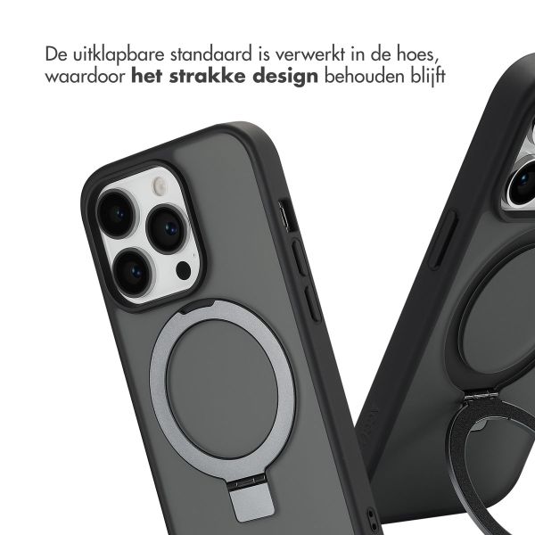 Accezz Ring Stand Backcover met MagSafe iPhone 14 Pro - Zwart