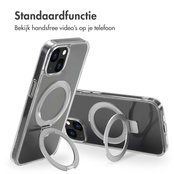 Accezz Ring Stand Backcover met MagSafe iPhone 13 - Transparant