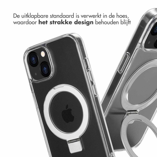 Accezz Ring Stand Backcover met MagSafe iPhone 13 - Transparant