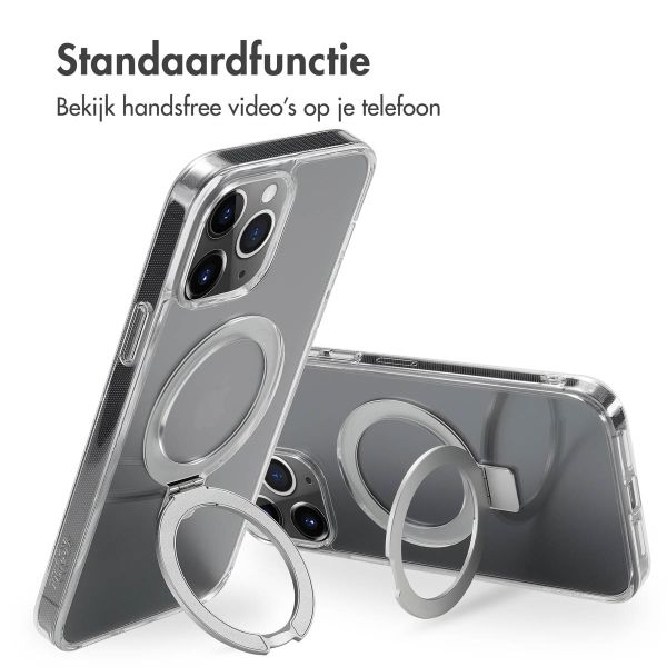 Accezz Ring Stand Backcover met MagSafe iPhone 13 Pro Max - Transparant