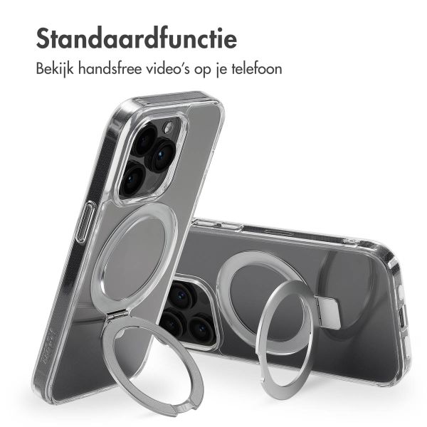 Accezz Ring Stand Backcover met MagSafe iPhone 14 Pro - Transparant