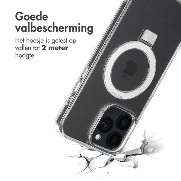 Accezz Ring Stand Backcover met MagSafe iPhone 14 Pro Max - Transparant