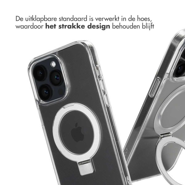 Accezz Ring Stand Backcover met MagSafe iPhone 14 Pro Max - Transparant