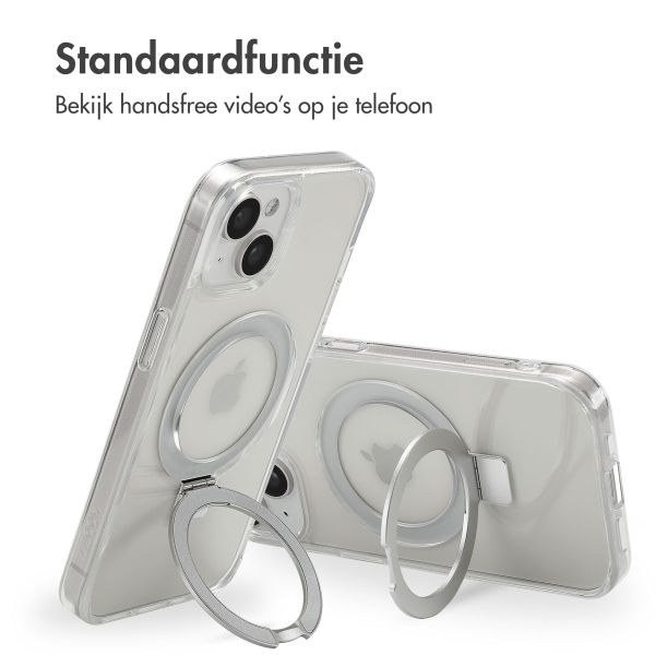 Accezz Ring Stand Backcover met MagSafe iPhone 15 - Transparant