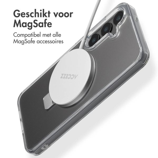 Accezz Ring Stand Backcover met MagSafe Samsung Galaxy S24 Plus - Transparant