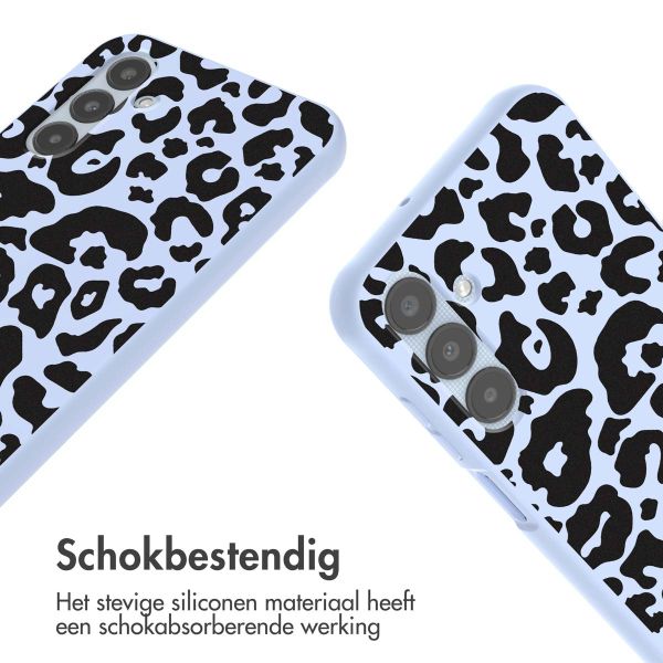 imoshion Siliconen design hoesje met koord Samsung Galaxy A25 (5G) - Animal Lila