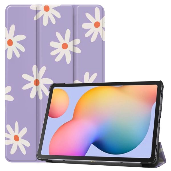 iMoshion Trifold Design Bookcase Samsung Galaxy Tab S6 Lite (2020-2024) - Flower Distance