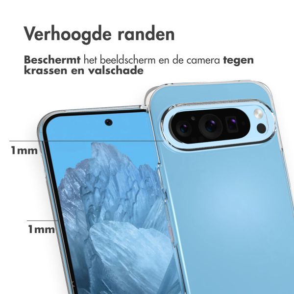 Accezz Clear Backcover Google Pixel 9 - Transparant