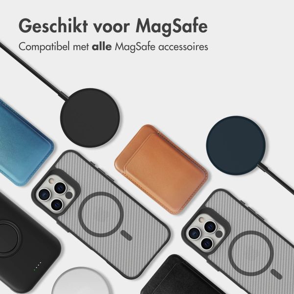 imoshion Rugged Hybrid Carbon Case met MagSafe iPhone 16 Pro - Zwart