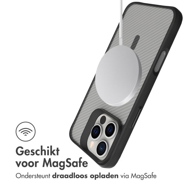 imoshion Rugged Hybrid Carbon Case met MagSafe iPhone 16 Pro - Zwart