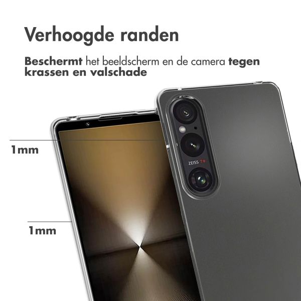 Accezz Clear Backcover Sony Xperia 1 VI - Transparant