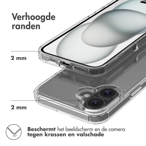 Accezz Xtreme Impact Backcover iPhone 16 Plus - Transparant