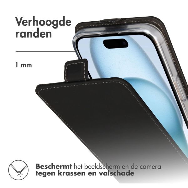 Accezz Flipcase iPhone 16 Plus - Zwart