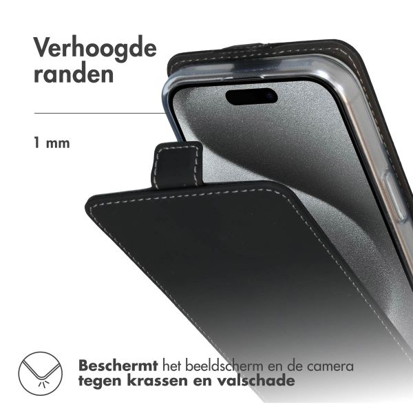 Accezz Flipcase iPhone 16 Pro Max - Zwart