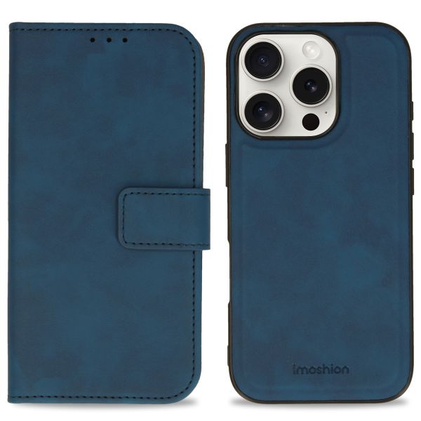 imoshion Uitneembare 2-in-1 Luxe Bookcase iPhone 16 Pro - Blauw